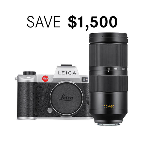Leica SL2 Silver Edition Bundle with Vario-Elmar-SL 100-400mm f/5-6.3