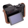Artisan & Artist* Leather Half Case for Leica Q, Q2, Q3, or Q3 43 (Light Brown)