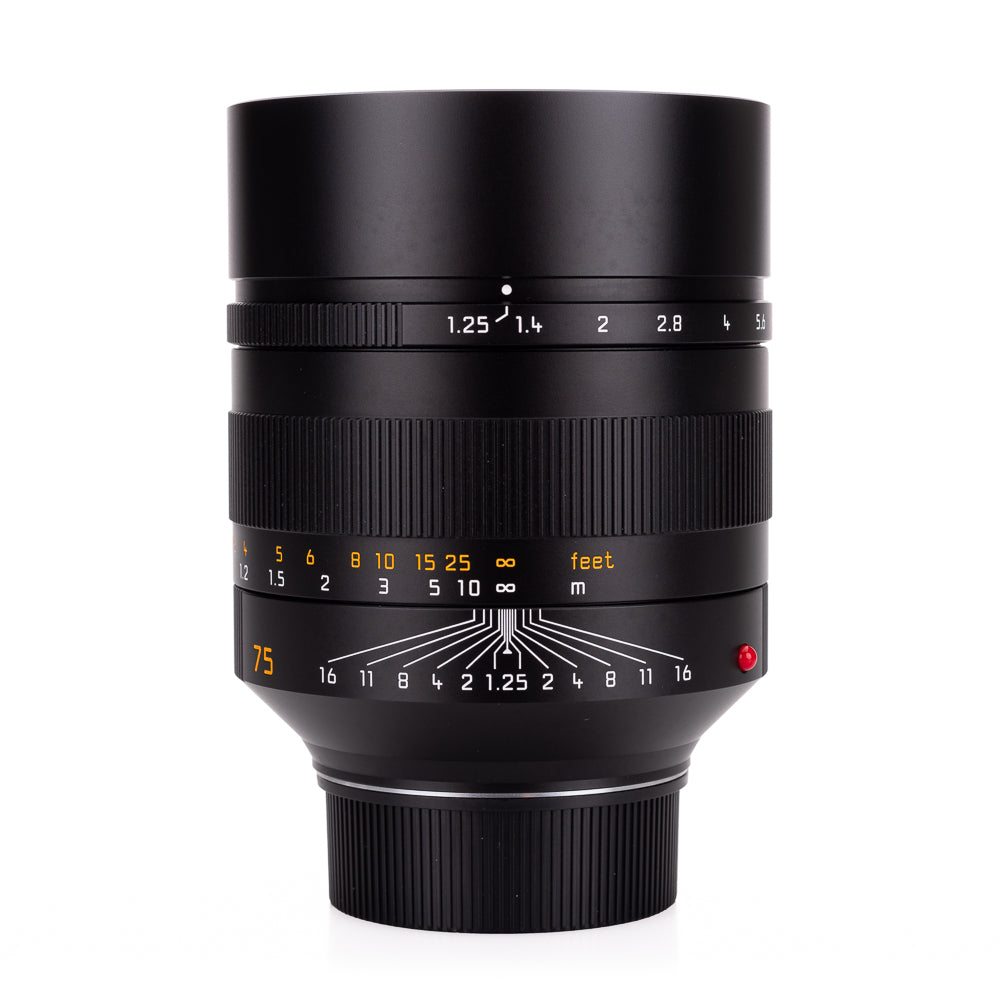 Used Leica Noctilux-M 75mm f/1.25 ASPH - UVa Filter - Recent Leica CLA