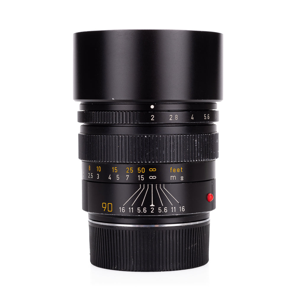 Used Leica Summicron-M 90mm f/2, black V3 (11136) - 6-Bit - 2022 Leica Wetzlar CLA
