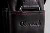 Oberwerth ‘Louis’ Leather Camera Bag, Luxury Edition - Novonappa Black with Red Stitching