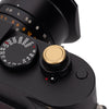 Leica Soft Release Button, Brass, Blasted Finish