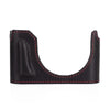 Arte di Mano Leica Q3 Half Case (Type 1-SD, Screw Secured) - Rally Black with Red Stitching