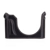 Arte di Mano Leica Q3 Half Case (Type 2-TR, Snap Secured, Tripod Mount) - Rally Black with White Stitching