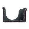 Arte di Mano Leica Q3 Half Case (Type 2-TR, Snap Secured, Tripod Mount) - Rally Black with White Stitching