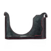Arte di Mano Leica Q3 Half Case (Type 2-TR, Snap Secured, Tripod Mount) - Rally Black with Red Stitching