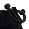 Artisan & Artist* ACAMLP 120 Fabric and Leather Lens Pouch, Small, Black