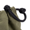 Artisan & Artist* ACAMLP 120 Fabric and Leather Lens Pouch, Small, Khaki/Black