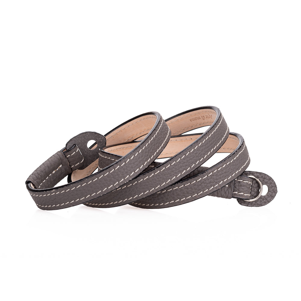 Arte di Mano Comodo Neck Strap, Reinforced, 95cm - Shrunken Calf Gray