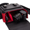 Oberwerth Leica Q3 Leather Camera Bag - Black with Red Insert