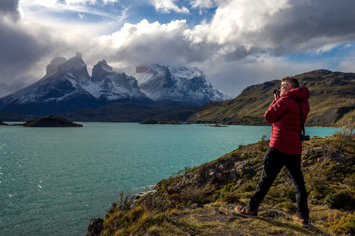 A Red Dot Photo Workshops photographer at Torres del Paine, Patagonia