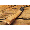 EDDYCAM Elk Leather Wrist Strap (Sling 1), Natural/Natural with Black Stitching
