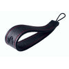 EDDYCAM Elk Leather Wrist Strap (Sling 1), Black/Black with Red Stitching