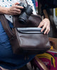 Harold's Lederwaren - 2in1 Leather Camera Bag, Small, Black