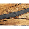 EDDYCAM Elk Leather Neck Strap, 35mm Wide, Black/Natural with Black Stitching