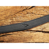 EDDYCAM 200cm Extra Long Elk Leather Neck Strap, 35mm Wide, Black/Black with Black Stitching