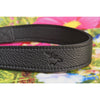 EDDYCAM 200cm Extra Long Elk Leather Neck Strap, 35mm Wide, Black/Black with Black Stitching