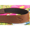 EDDYCAM Elk Leather Vintage Neck Strap, 35mm Wide, Cognac/Mongolian Yak with Natural Stitching