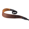 EDDYCAM Elk Leather Neck Strap, 50mm Wide, Cognac/Natural with Natural Stitching