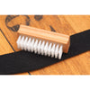 EDDYCAM Elk Leather Neck Strap, 35mm Wide, Black/Mongolian Yak with Black Stitching