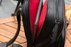 Oberwerth Q Backpack (13" Tablet) Camera Backpack - Leather - Black with Red Lining