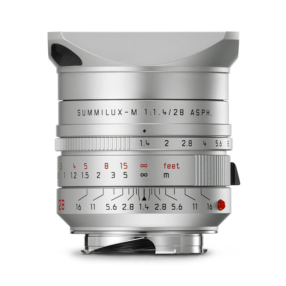 Leica Summilux-M 28mm f/1.4 ASPH, silver anodized finish