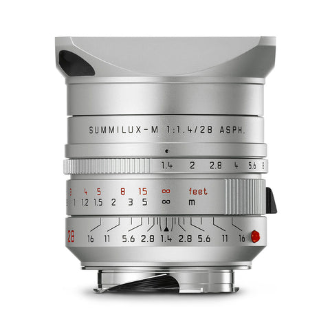 Leica Summilux-M 28mm f/1.4 ASPH, silver anodized finish