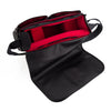 Oberwerth William Large Leather Camera/Business Bag, Black with Red Lining