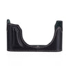 Arte di Mano Half Case for Leica M11 with Advanced Battery Access Door - Minerva Black with White Stitching