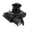 Arte di Mano Half Case for Leica M11 with Advanced Battery Access Door - Minerva Black with White Stitching