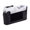 Arte di Mano Half Case for Leica M11 with Advanced Battery Access Door - Minerva Black with Black Stitching