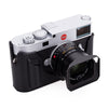 Arte di Mano Aventino Half Case with Advanced Battery Door for Leica M11 - Minerva Black with Black Stitching