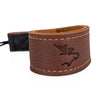 EDDYCAM Elk Leather Wrist Strap (Sling 1), Cognac/Natural with Natural Stitching