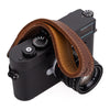 EDDYCAM Elk Leather Wrist Strap (Sling 1), Cognac/Natural with Natural Stitching