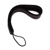 EDDYCAM Elk Leather Wrist Strap (Sling 1), Black/Black with Red Stitching