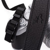 EDDYCAM Elk Leather Neck Strap, 35mm Wide, Black/Black with Red Stitching