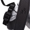 EDDYCAM Elk Leather Neck Strap, 35mm Wide, Black/Black with Black Stitching