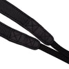 EDDYCAM 200cm Extra Long Elk Leather Neck Strap, 35mm Wide, Black/Black with Black Stitching