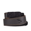 EDDYCAM Elk Leather Neck Strap, 35mm Wide, Anthracite/Natural with Natural Stitching