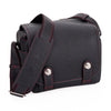 Oberwerth Louis M11 Visoflex Leather Camera Bag, Black with Red Stitching
