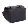 Oberwerth Louis M11 Visoflex Leather Camera Bag, Black with Red Stitching