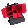 Oberwerth Louis M11 Visoflex Leather Camera Bag, Black with Red Stitching
