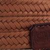 Arte di Mano Waxed Cotton Neck Strap, 100cm - Brown Cotton with Rally Volpe Leather Accents