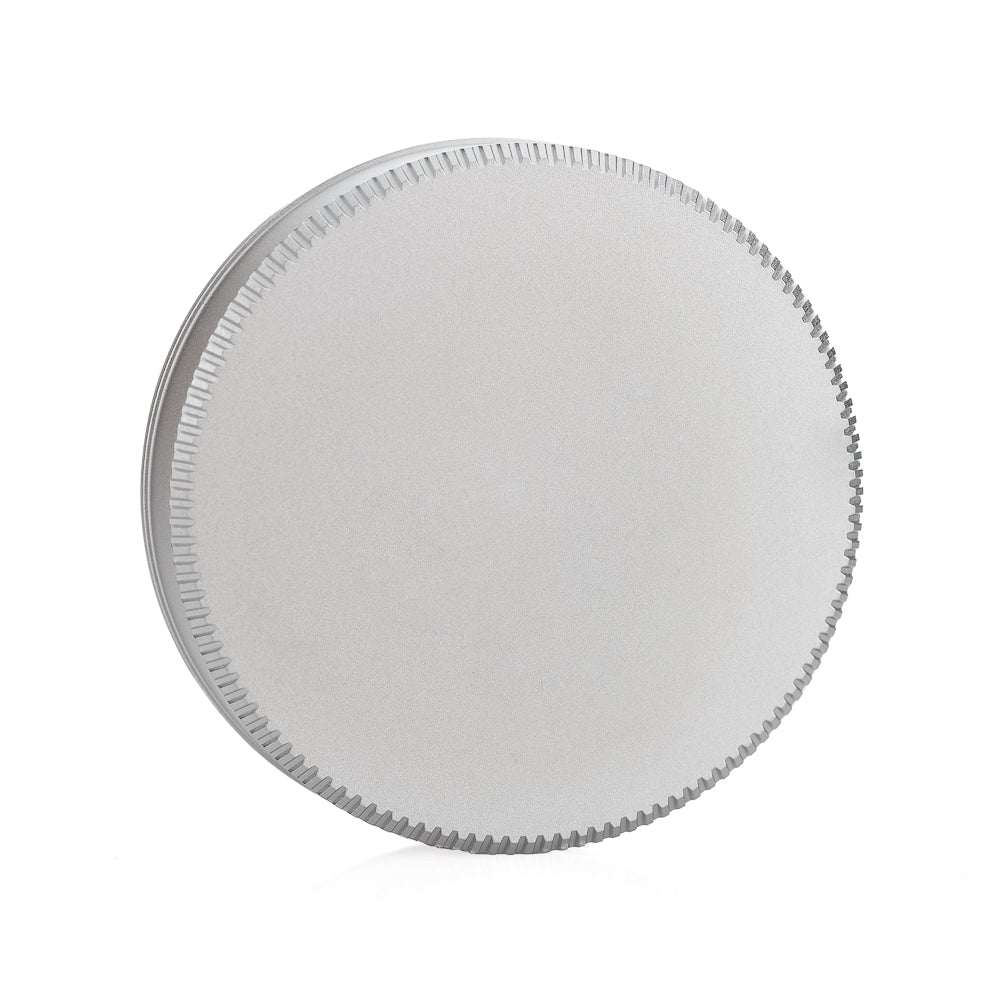 Leica Rear Lens Cap in Brass - Silver Chrome Finish