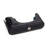 Arte di Mano Half Case for Leica M10 with Battery Access Door - Minerva Black with White Stitching