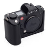 Arte di Mano Half Case for Leica SL (Typ 601) - Minerva Black with Black Stitching