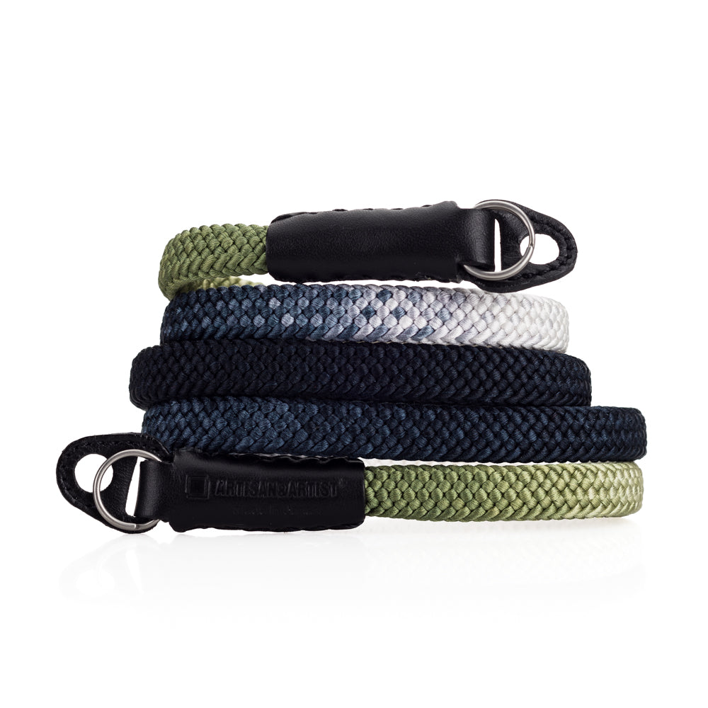 Artisan & Artist* ACAM 316G Gradation Silk Neck Strap - Black/Khaki