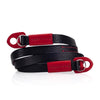 Arte di Mano Comodo Neck Strap, 95cm - Minerva Black with Buttero Red Accents