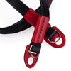 Arte di Mano Comodo Neck Strap, 95cm - Minerva Black with Buttero Red Accents