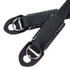 Arte di Mano Classic Neck Strap, 95cm - Minerva Black with White Stitching